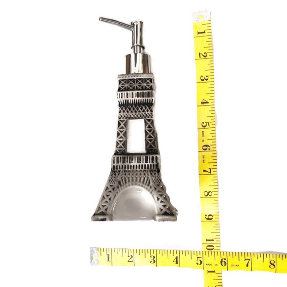 Paris Eiffel Tower Soap Lotion Dispenser Parisian French Country - Picture 3 of 6